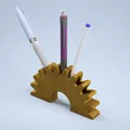 Giá đỡ bút hình bánh răng độc đáo cho bàn làm việc - Thumbnail 1