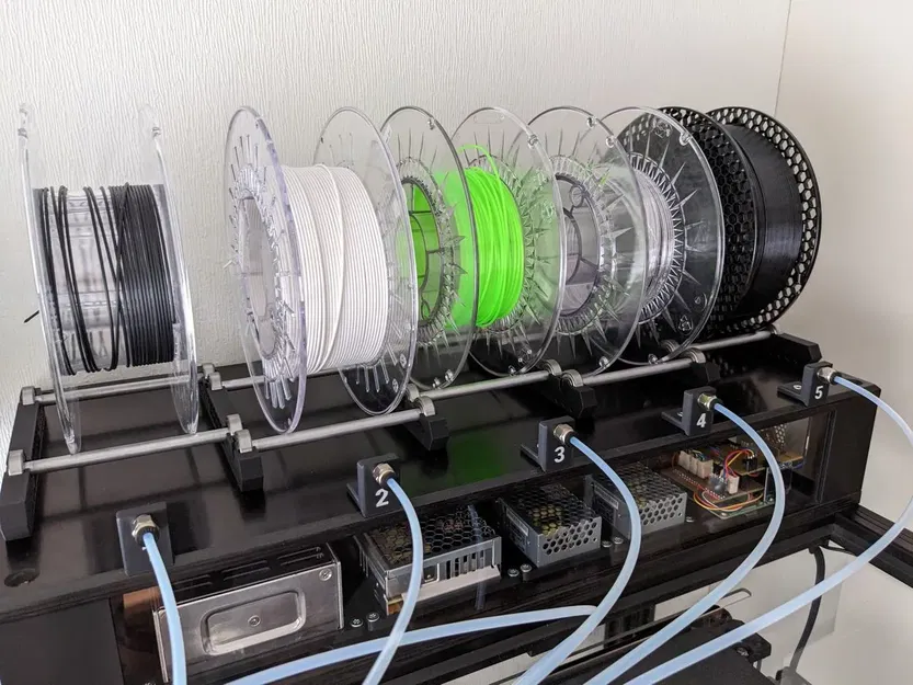 Giá đỡ cuộn filament MMU2s kiểu Prusament gọn nhẹ - Image 1