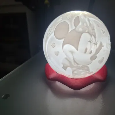 Minnie Mouse với chi tiết hỗ trợ in 3D hoàn hảo