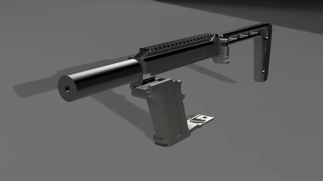 Bộ chuyển đổi MP122 cho súng airsoft Cyma 122 - Image 3