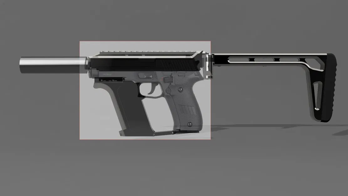 Bộ chuyển đổi MP122 cho súng airsoft Cyma 122 - Image 4