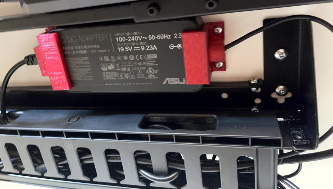 Kẹp gắn nguồn cho bàn làm việc ASUS 49in Ultrawide - Image 2