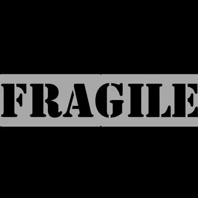 Khuôn mẫu "FRAGILE" cho phun sơn và airbrush