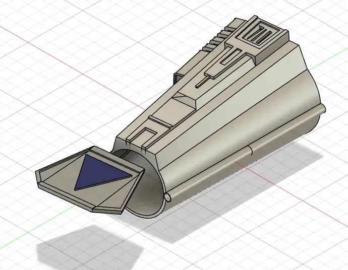 Cánh tay phải của Mandalorian với súng phun lửa có đèn - Image 2