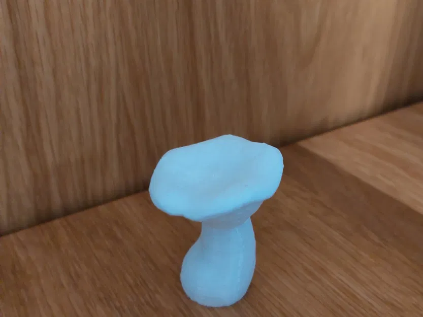 Mô hình nấm 3D in từ PLA trắng - Image 2