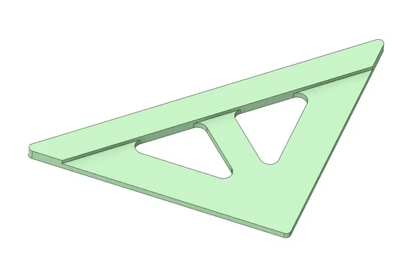 Thước kẻ 45 độ cho việc rạch và cắt chính xác - Image 1