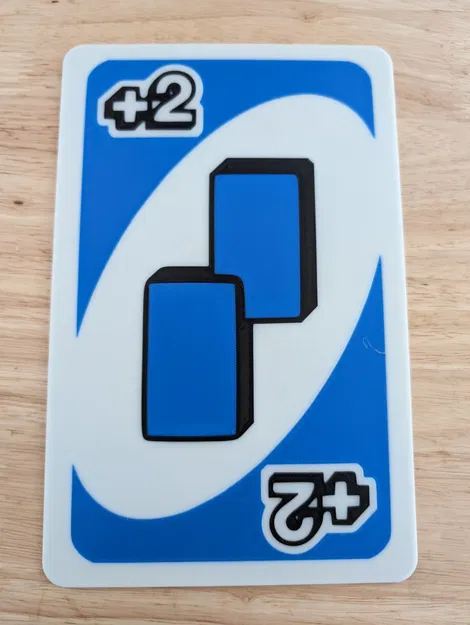 Thẻ bài Uno Draw 2 và Draw 4 kích thước lớn - Image 1