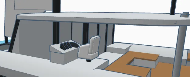 Thuyền buồm catamaran hai thân lớn - Image 3