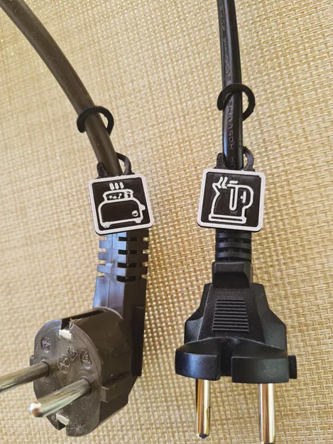 Bộ nhãn cáp - biểu tượng bổ sung cho cáp từ 3 - 9mm - Image 1