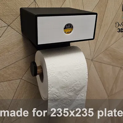 Giá đỡ giấy vệ sinh bằng gỗ và ngăn kéo