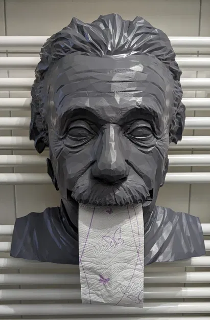 Giá đỡ cuộn giấy vệ sinh hình tượng Albert Einstein - Image 1