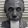 Giá đỡ cuộn giấy vệ sinh hình tượng Albert Einstein - Thumbnail 1
