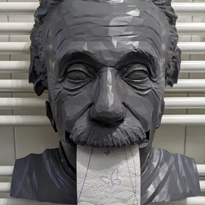 Giá đỡ cuộn giấy vệ sinh hình tượng Albert Einstein