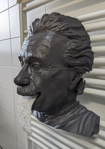 Giá đỡ cuộn giấy vệ sinh hình tượng Albert Einstein - Image 2