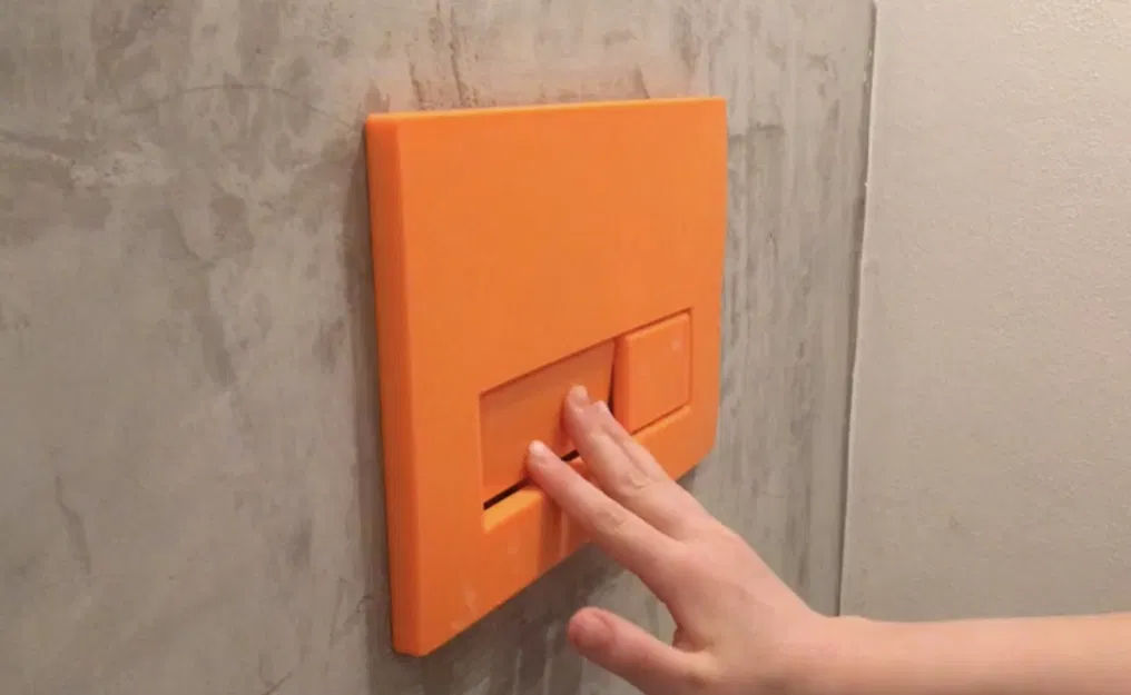 Nút xả kép Geberit in ấn nguyên khối không lò xo - Image 1