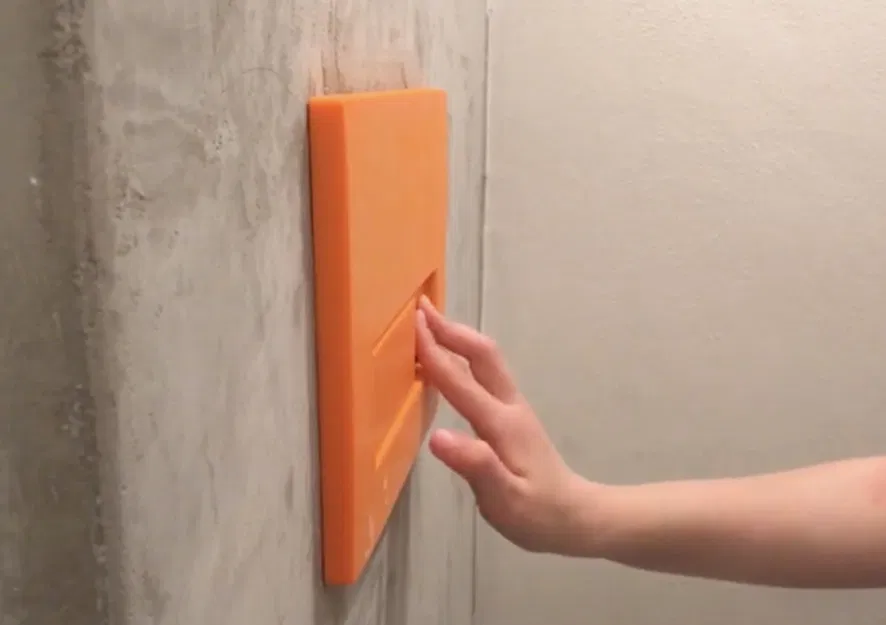 Nút xả kép Geberit in ấn nguyên khối không lò xo - Image 2