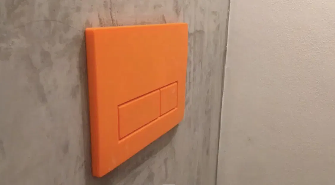 Nút xả kép Geberit in ấn nguyên khối không lò xo - Image 3