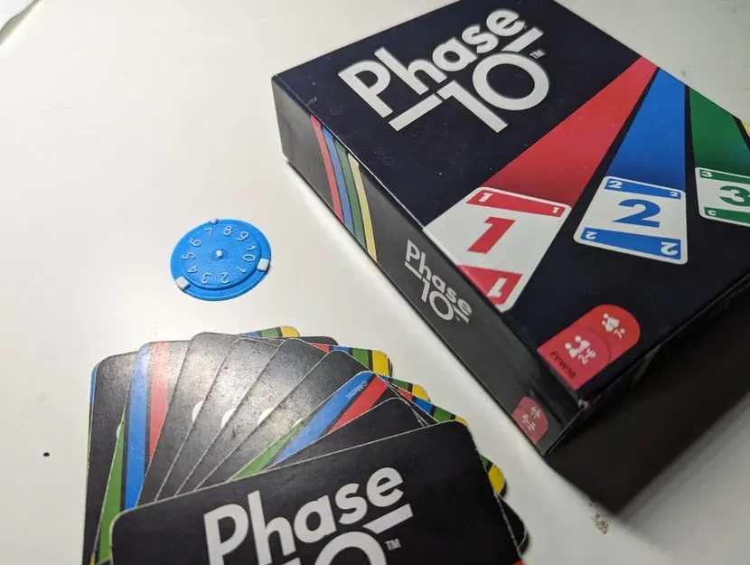 Bộ đếm từ 1 đến 10 cho trò chơi bài Phase10 - Image 1