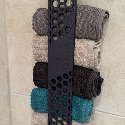 Giá treo khăn tắm hình lục giác treo tường