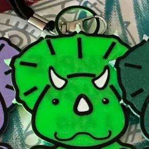 Móc chìa khóa hình khủng long dễ thương