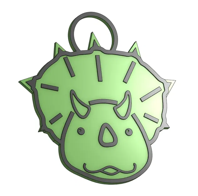 Móc chìa khóa hình khủng long dễ thương - Image 2