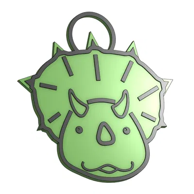 Móc chìa khóa hình khủng long dễ thương