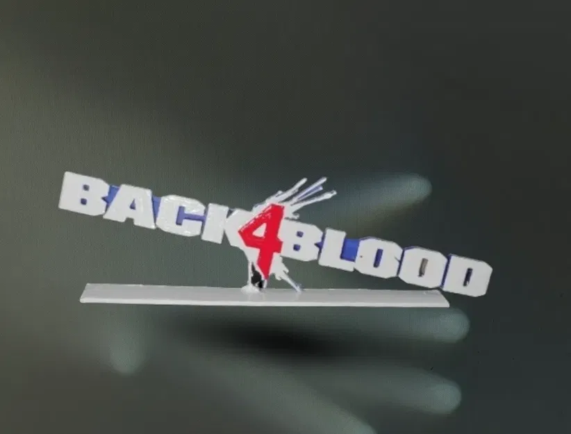 Biểu tượng Back 4 Blood với đế hỗ trợ - Image 1
