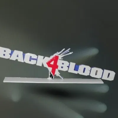 Biểu tượng Back 4 Blood với đế hỗ trợ