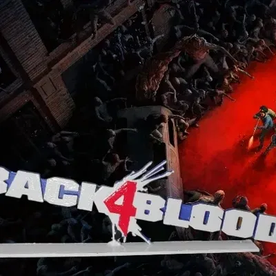 Biểu tượng Back 4 Blood với đế hỗ trợ