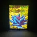 Mô hình lithophane hoa sen đen từ thẻ MTG Black Lotus - Thumbnail 1