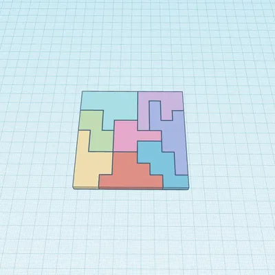 Bộ xếp hình 4 cấp độ khó với 10, 8, 6 và 4 mảnh