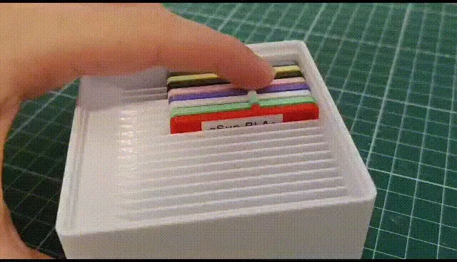 Bộ mẫu màu filament Gridfinity có thể xếp chồng 2x2 - Image 1