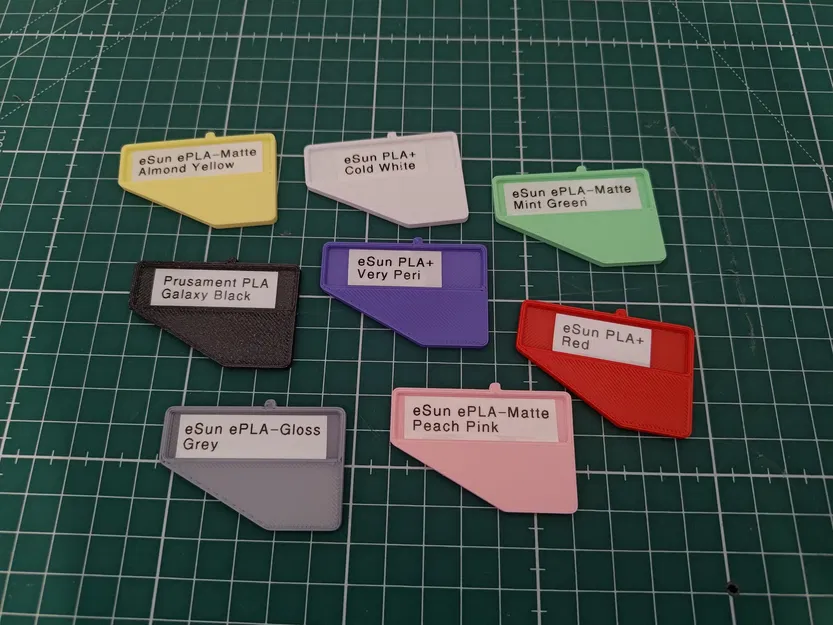 Bộ mẫu màu filament Gridfinity có thể xếp chồng 2x2 - Image 3