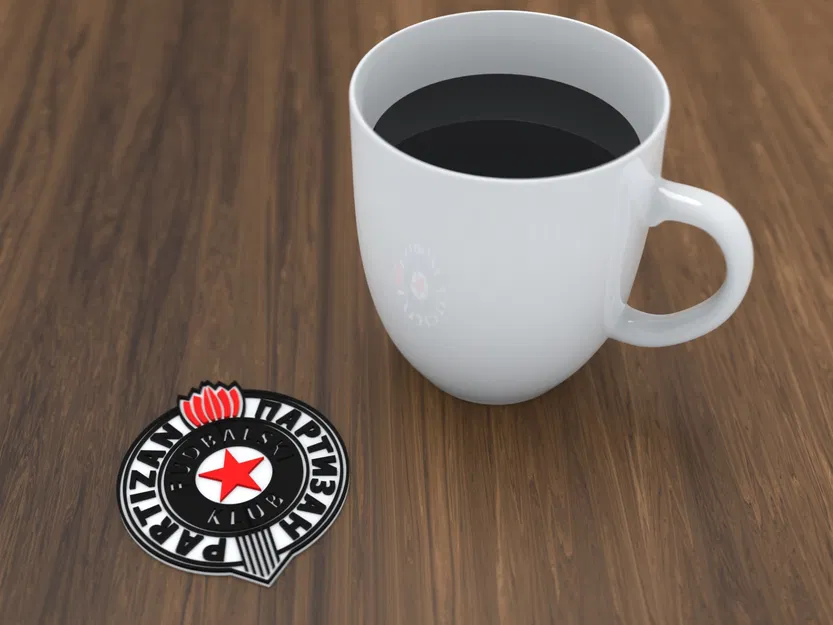 Biểu tượng FK Partizan tối ưu cho in 3D - Image 1