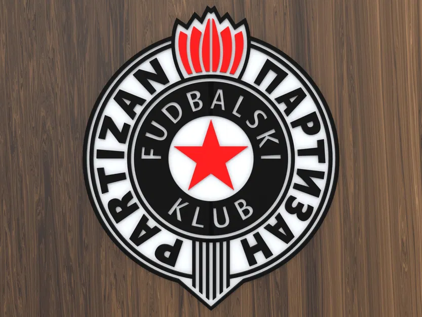 Biểu tượng FK Partizan tối ưu cho in 3D - Image 2