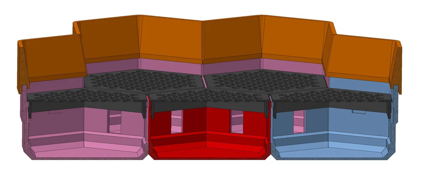 Đế lớn cho đài phun nước để bàn kiểu modular - Image 4