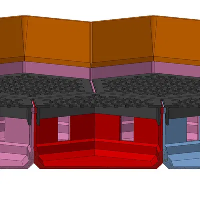 Đế lớn cho đài phun nước để bàn kiểu modular