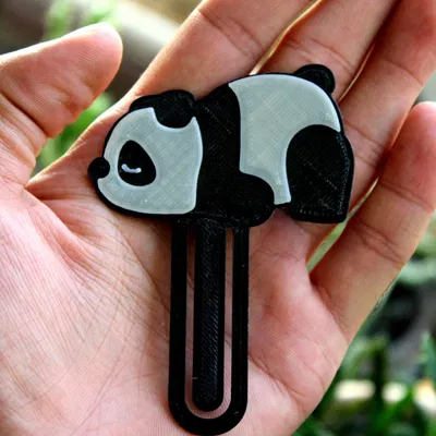 Dấu trang gấu trúc lười xinh xắn