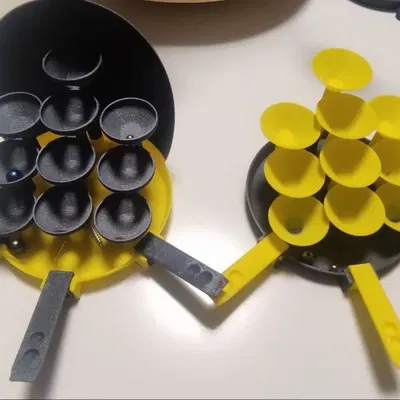 Máy ném bi marble vào rổ không thể tưởng tượng nổi