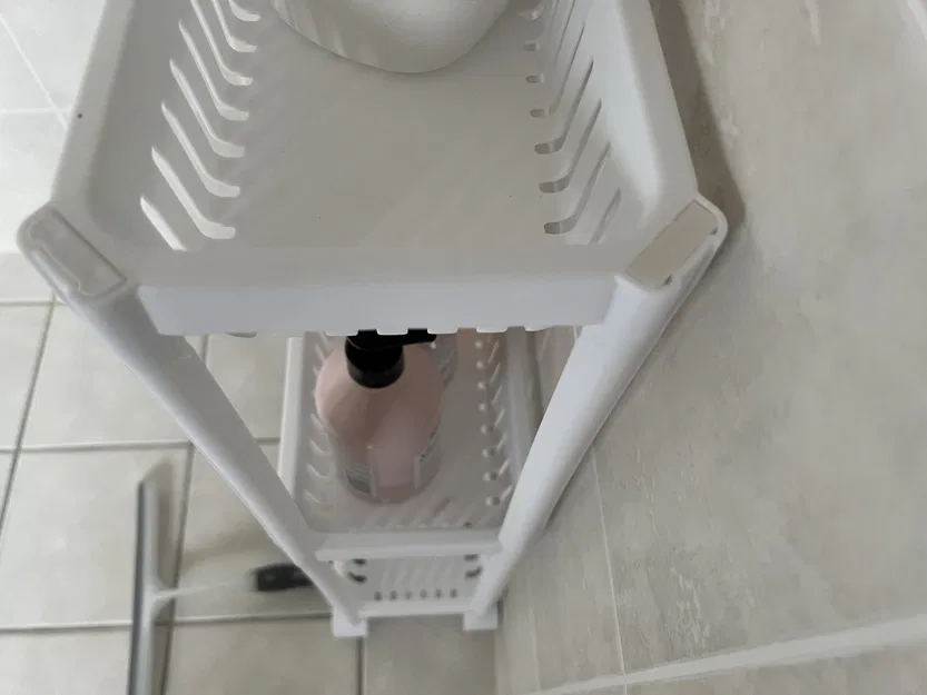 Giá đỡ nhựa 3 tầng KMART ANKO - Màu trắng - Phụ kiện đỉnh - Image 2