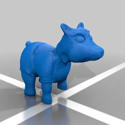 Haggis đáng yêu với tóc cho máy in 3D