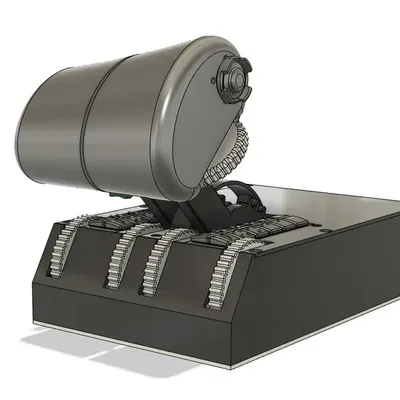 Bộ điều khiển ga với 7 trục và 32 nút bấm