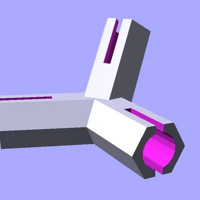 Kết nối xây dựng khối đa diện mười hai mặt bằng que gỗ 1/4