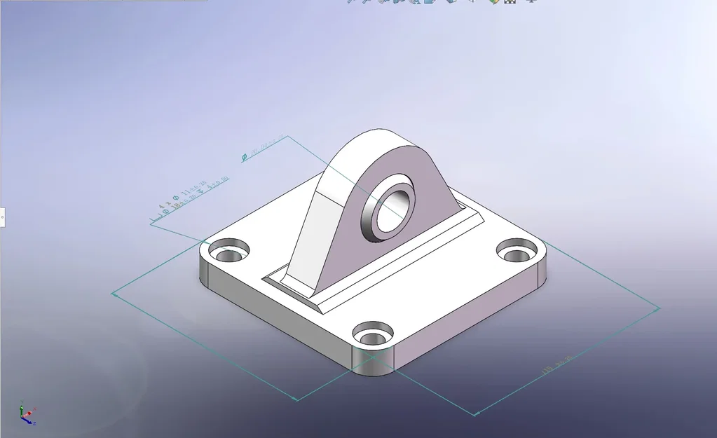 Giá đỡ ống khí nén với kích thước lỗ 115x1154x11mm - Image 2