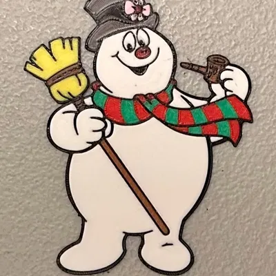 Nam châm người tuyết Frosty nhiều màu sắc