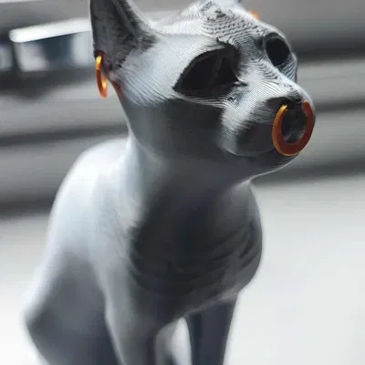 Bản sao tượng mèo Gayer-Anderson không cần hỗ trợ