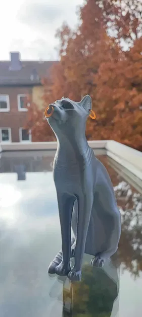 Bản sao tượng mèo Gayer-Anderson không cần hỗ trợ - Image 2