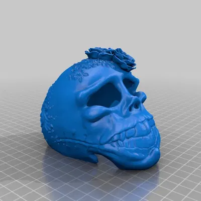 Đầu lâu hoa nghệ thuật cho in 3D