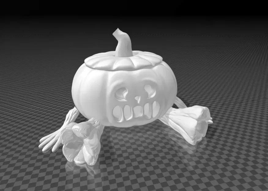 Bí ngô Halloween dễ in 3D - Image 1