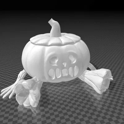 Bí ngô Halloween dễ in 3D